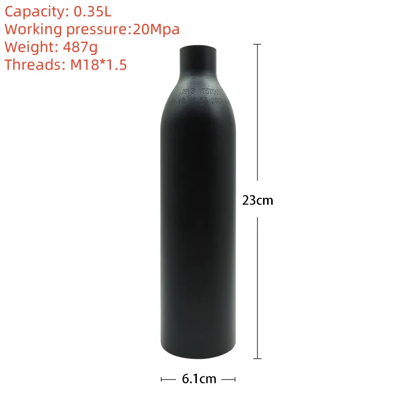 Diving Oxygen Cylinder: Safety & Performance by Zhuzhou Xingye | High-Pressure Aluminum Alloy, 0.35L-2L Capacities